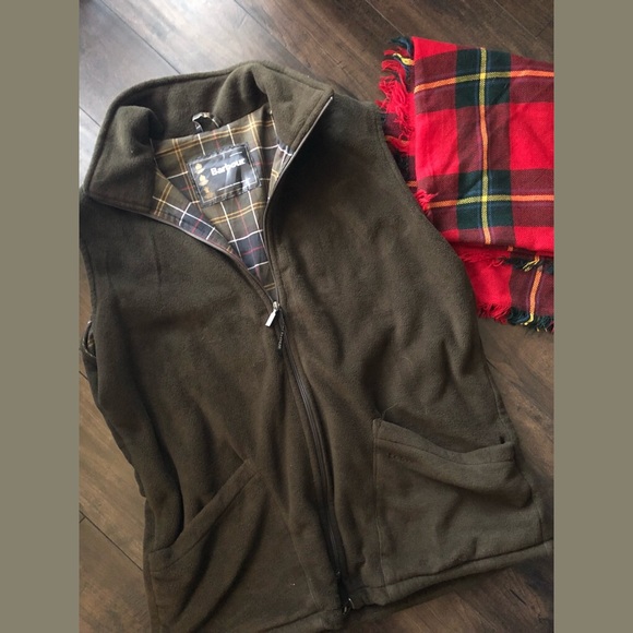 barbour dunmoor fleece vest